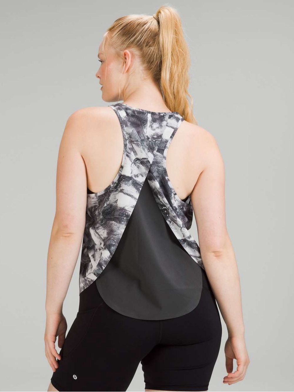 303. Lululemon Swift Ventilated Racerback Running Tank Take Flight Grey 4 & 14